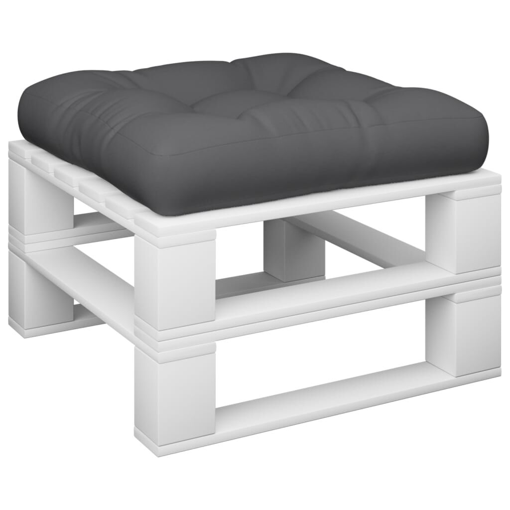 vidaXL Μαξιλάρι Παλέτας Γκρι 58 x 58 x 10 εκ. από Ύφασμα