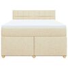 vidaXL &Kappa;&rho;&epsilon;&beta;ά&tau;&iota; Boxspring &mu;&epsilon; &Sigma;&tau;&rho;ώ&mu;&alpha; &Kappa;&rho;&epsilon;&mu; 140x190 &epsilon;&kappa;. &Upsilon;&phi;&alpha;&sigma;&mu;ά&tau;&iota;&nu;&omicron;