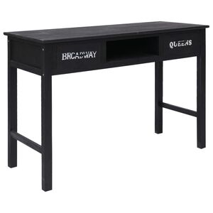 vidaXL &Tau;&rho;&alpha;&pi;έ&zeta;&iota; &Kappa;&omicron;&nu;&sigma;ό&lambda;&alpha; &Mu;&alpha;ύ&rho;&omicron; 110 x 45 x 76 &epsilon;&kappa;. &Xi;ύ&lambda;&iota;&nu;&omicron;