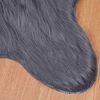 vidaXL Ψεύτικο Δέρμα Προβάτου Χαλί Ανθρακί 60 x 90 cm Πολυεστέρας