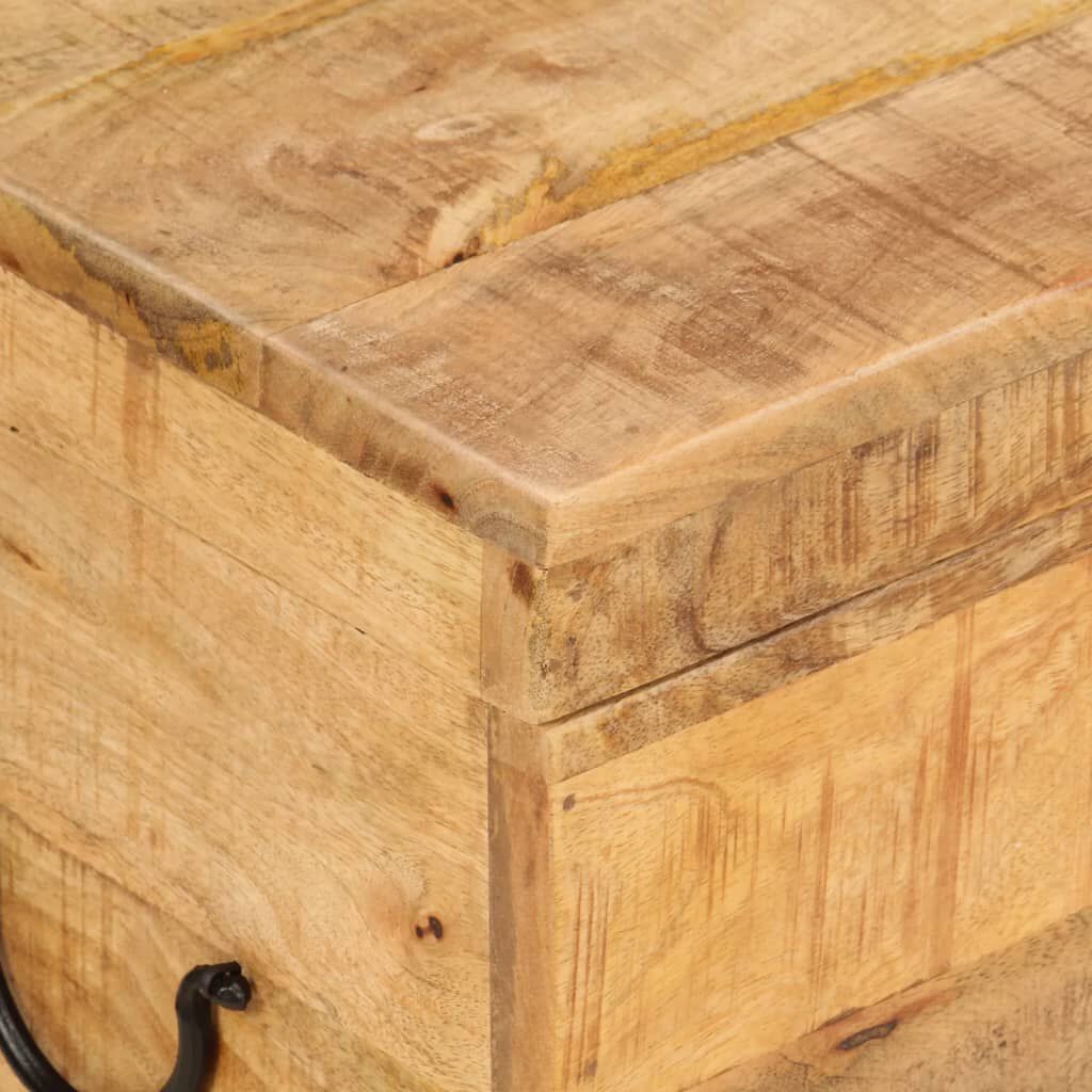 vidaXL Μπαούλο Αποθήκευσης 39 x 28 x 31 εκ. από Μασίφ Ξύλο Μάνγκο