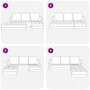 vidaXL Σετ Καναπέ 2 pcs Σκούρο γκρι 173 x 131 x 67 εκ ύφασμα