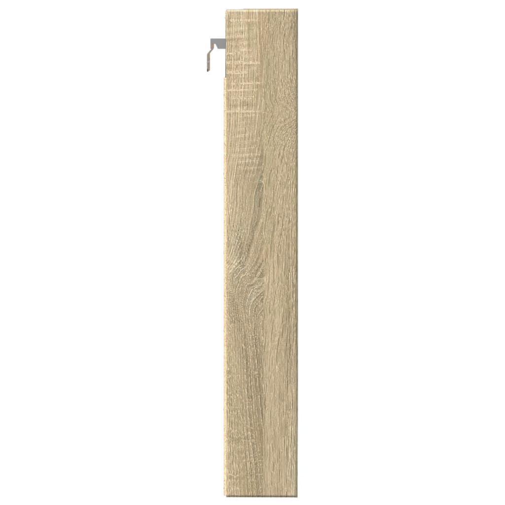 vidaXL Βιτρίνα Χρώμα Sonoma Δρυς 80x8,5x58 εκ. από Επεξεργασμένο Ξύλο