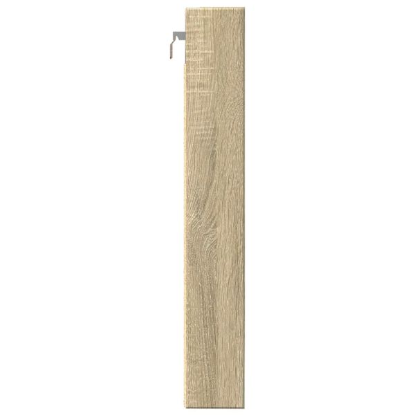 vidaXL Βιτρίνα Χρώμα Sonoma Δρυς 80x8,5x58 εκ. από Επεξεργασμένο Ξύλο