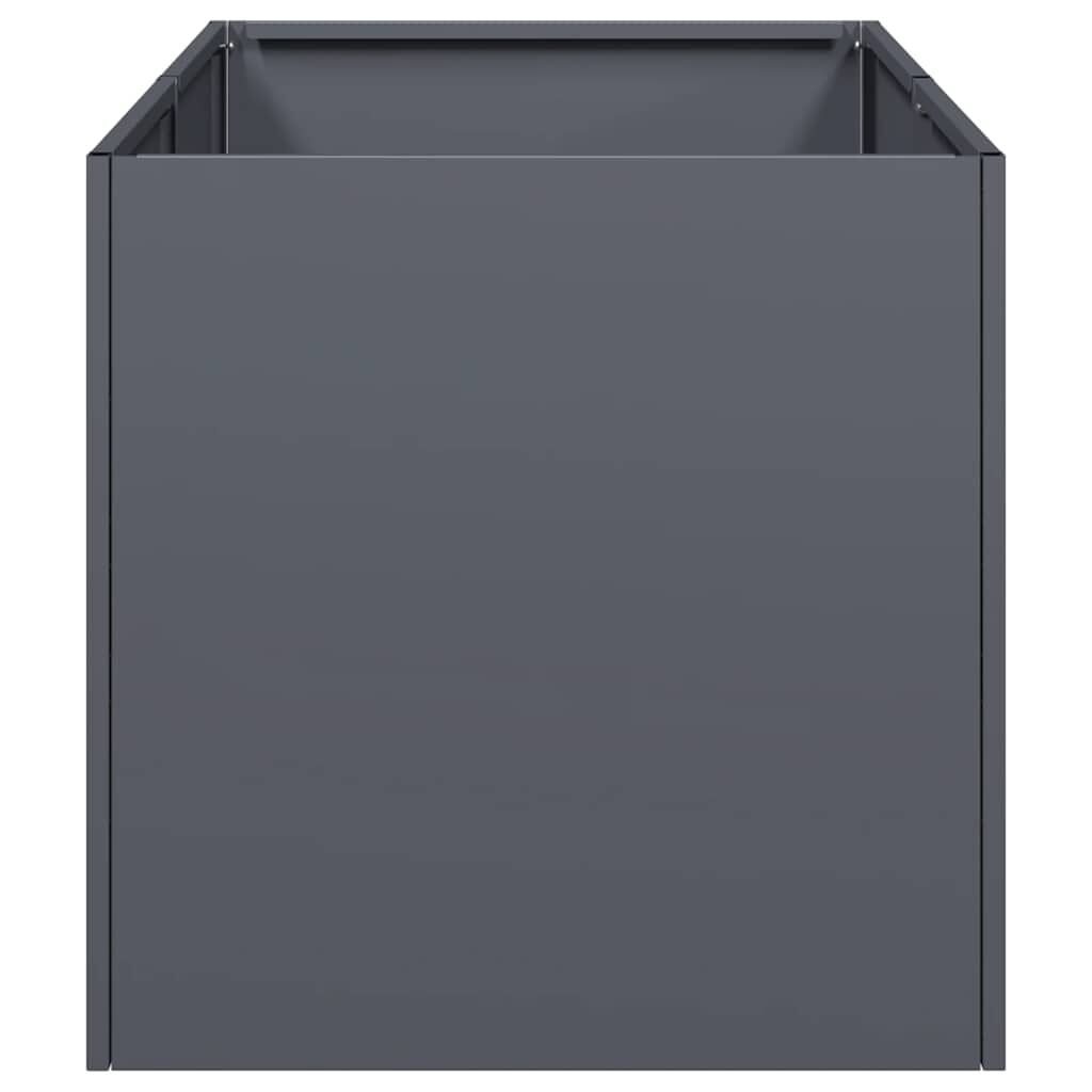 vidaXL Ζαρντινιέρα Ανθρακί 40x80x40 εκ. από Χάλυβα Ψυχρής Έλασης