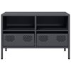vidaXL Έπιπλο Τηλεόρασης Ανθρακί 68x39x43,5 εκ. Ατσάλι Ψυχρής Έλασης
