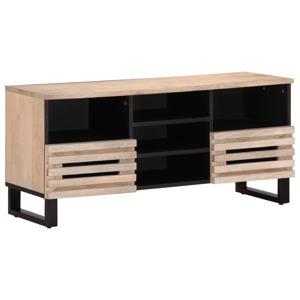 vidaXL Έπιπλο Τηλεόρασης 100x34x46 εκ. από Μασίφ Ξύλο Μάνγκο