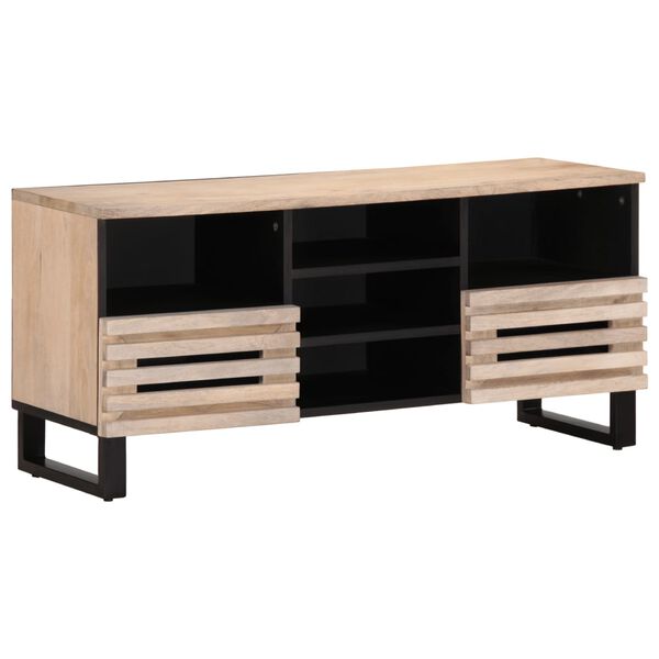 vidaXL Έπιπλο Τηλεόρασης 100x34x46 εκ. από Μασίφ Ξύλο Μάνγκο