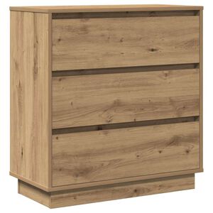 vidaXL Κομοδίνο Artisan Oak 71 x 34,5 x 75 εκ. Επεξεργασμένο ξύλο