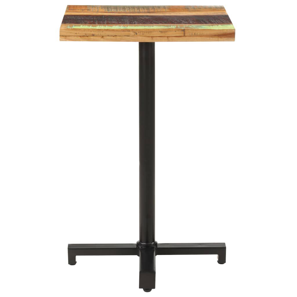 vidaXL Τραπέζι Bistro Τετράγωνο 50x50x75 εκ. Μασίφ Ανακυκλωμένο Ξύλο