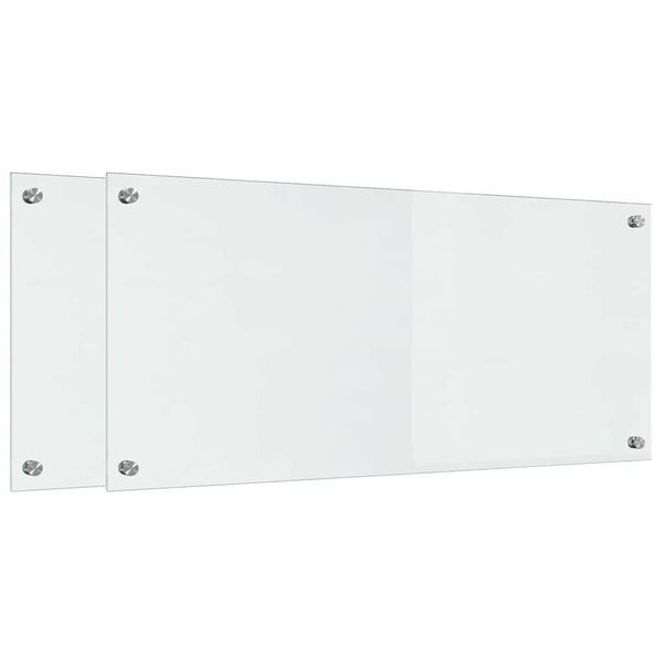 vidaXL Πίσω Πάνελ Κουζίνας Διαφανές 90 x 40 cm σκληρυμένο γυαλί