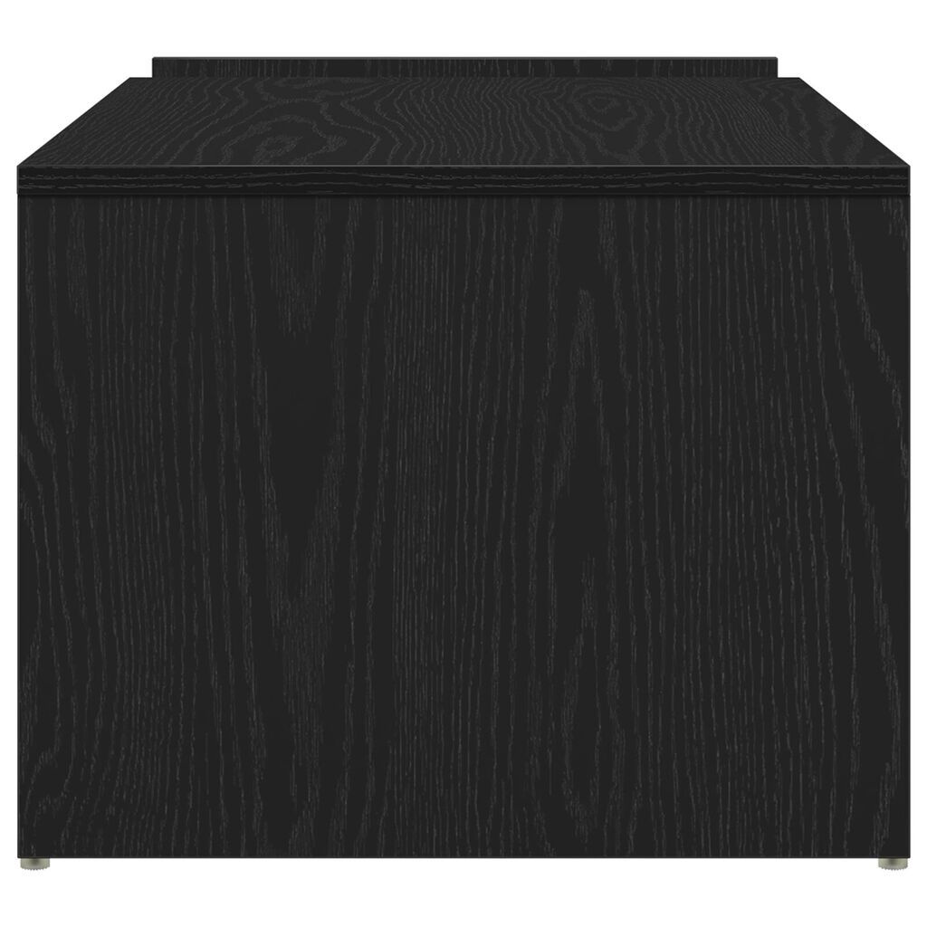 vidaXL Τραπεζάκι καφέ Μαύρο Δρυς 90x45x35 εκ. Από ξύλο