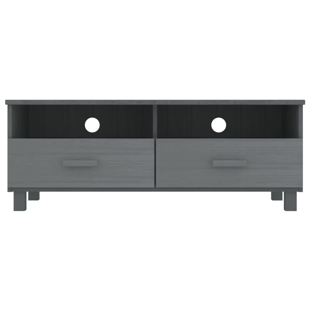 vidaXL Έπιπλο Τηλεόρασης HAMAR Σκ. Γκρι 106x40x40εκ. Μασίφ Ξύλο Πεύκου