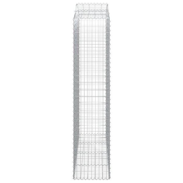 vidaXL Συρματοκιβώτια Τοξωτά 2 τεμ. 200x50x220/240 εκ. Γαλβαν. Ατσάλι