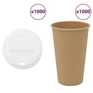 vidaXL &Chi;ά&rho;&tau;&iota;&nu;&alpha; &pi;&omicron;&tau;ή&rho;&iota;&alpha; &kappa;&alpha;&phi;έ &mu;&epsilon; &kappa;&alpha;&pi;ά&kappa;&iota;&alpha; 1000 &tau;&epsilon;&mu;ά&chi;&iota;&alpha; 16oz 400ml