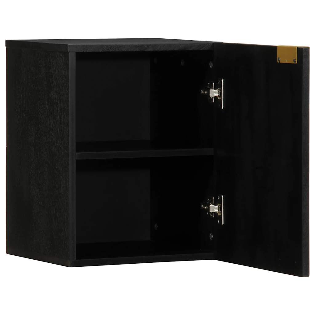 vidaXL Στήλη Μπάνιου Κρεμαστή Μαύρο 38x33x48 εκ. Επεξεργασμένο Ξύλο