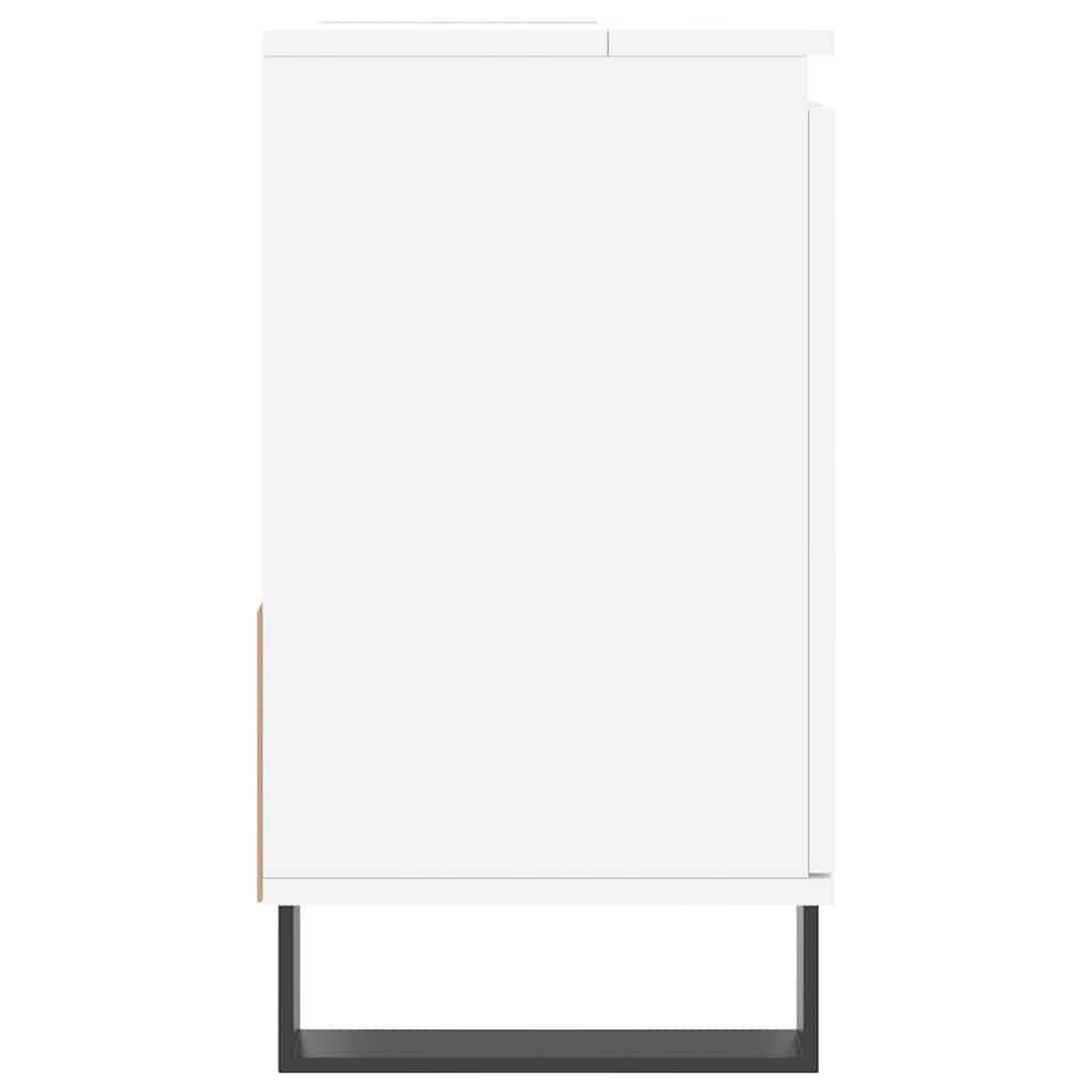 vidaXL Ντουλάπι Μπάνιου Λευκό 65 x 33 x 60 εκ. από Επεξεργασμένο Ξύλο