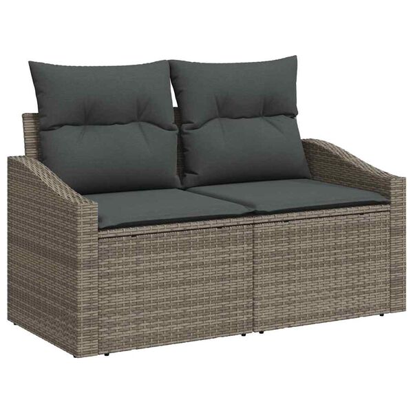 vidaXL Σετ Καναπέ Κήπου 7 pcs Γκρι