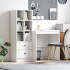 vidaXL Γραφείο με αποθηκευτικό χώρο 2 pcs Λευκό 70 x 50 x 76 εκ.