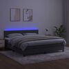 vidaXL &Kappa;&rho;&epsilon;&beta;ά&tau;&iota; Boxspring &mu;&epsilon; &Sigma;&tau;&rho;ώ&mu;&alpha; & LED &Sigma;&kappa;. &Gamma;&kappa;&rho;&iota; 180x200&epsilon;&kappa;. &Beta;&epsilon;&lambda;&omicron;ύ&delta;&iota;&nu;&omicron;
