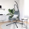 vidaXL Κρεμαστή καρέκλα αυγό Ανθρακί 94 x 107 x 196.5 εκ. Ατσάλι