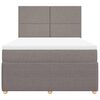 vidaXL &Kappa;&rho;&epsilon;&beta;ά&tau;&iota; Boxspring &mu;&epsilon; &Sigma;&tau;&rho;ώ&mu;&alpha; Taupe 140x200 &epsilon;&kappa;. &Upsilon;&phi;&alpha;&sigma;&mu;ά&tau;&iota;&nu;&omicron;