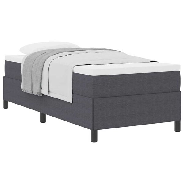 vidaXL Σκελετός Κρεβατιού Σκούρο γκρι 90 x 200 cm Βελούδο