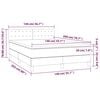 vidaXL &Kappa;&rho;&epsilon;&beta;ά&tau;&iota; Boxspring &mu;&epsilon; &Sigma;&tau;&rho;ώ&mu;&alpha; &Sigma;&kappa;&omicron;ύ&rho;&omicron; &Gamma;&kappa;&rho;&iota; 140x200 &epsilon;&kappa; &Upsilon;&phi;&alpha;&sigma;&mu;ά&tau;&iota;&nu;&omicron;