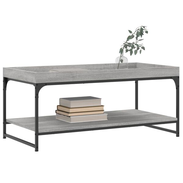 vidaXL Τραπεζάκι Σαλονιού Γκρι Sonoma 100x49x45 εκ. Επεξεργασμένο Ξύλο