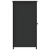 vidaXL Κομοδίνα 2 τεμ. Μαύρα 32x42x80 εκ. από Επεξεργασμένο Ξύλο