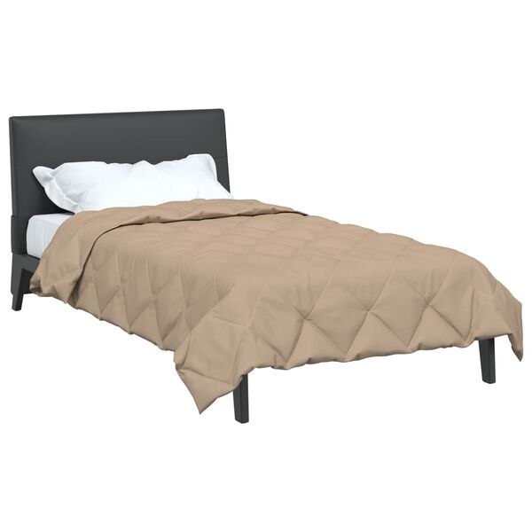 vidaXL &Kappa;&omicron;&upsilon;&beta;έ&rho;&tau;&alpha; &omicron;&lambda;ό&kappa;&lambda;&eta;&rho;&omicron;&upsilon; &tau;&omicron;&upsilon; &chi;&rho;ό&nu;&omicron;&upsilon; Taupe 220 x 140 cm &Mu;&iota;&kappa;&rho;&omicron;ΐ&nu;&epsilon;&sigmaf;