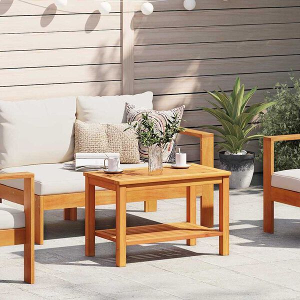 vidaXL Τραπεζάκι σαλονιού Καφέ 90 x 50 x 45 cm Μασίφ ξύλο ακακίας