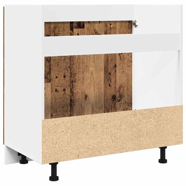 vidaXL Ντουλάπι Νεροχύτη Lyon Παλιό Ξύλο 80x46x81,5 εκ. Μοριοσανίδα