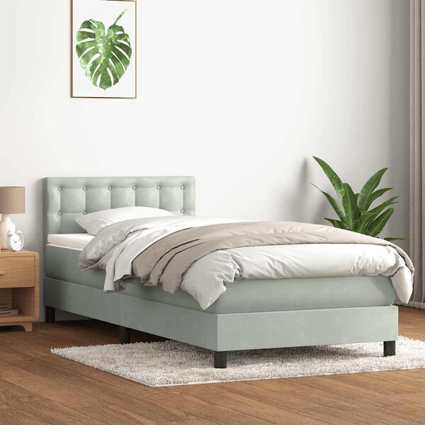 vidaXL &Kappa;&rho;&epsilon;&beta;ά&tau;&iota; Boxspring &mu;&epsilon; &Sigma;&tau;&rho;ώ&mu;&alpha; &Alpha;&nu;&omicron;&iota;&chi;&tau;ό &Gamma;&kappa;&rho;&iota; 80x210 &epsilon;&kappa;. &Beta;&epsilon;&lambda;&omicron;ύ&delta;&iota;&nu;&omicron;