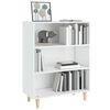 vidaXL Ντουλάπι Γυαλιστερό Λευκό 69,5x32,5x90 εκ. Επεξεργασμένο Ξύλο