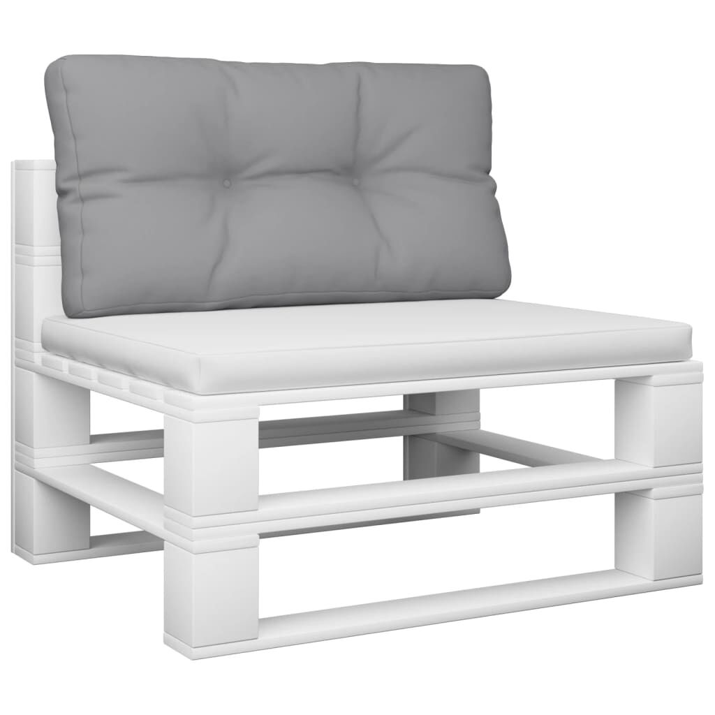 vidaXL Μαξιλάρι Παλέτας Γκρι 70 x 40 x 12 εκ. Υφασμάτινο