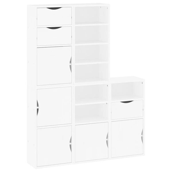 vidaXL Πλαϊνά ντουλάπια 5 τεμ. ODDA 40x24x79 εκ. από Μασίφ Ξύλο Πεύκου