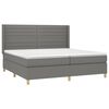 vidaXL &Kappa;&rho;&epsilon;&beta;ά&tau;&iota; Boxspring &mu;&epsilon; &Sigma;&tau;&rho;ώ&mu;&alpha; & LED &Sigma;&kappa;.&Gamma;&kappa;&rho;&iota; 200x200&epsilon;&kappa;. &Upsilon;&phi;&alpha;&sigma;&mu;ά&tau;&iota;&nu;&omicron;