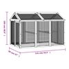 vidaXL Κουτί Περίφραξης Καφέ 141 x 94 x 104 εκ. από Μασίφ Ξύλο Πεύκου