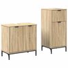vidaXL Σετ Επίπλων Μπάνιου με ράφι 2 pcs Sonoma Δρυς 39.5 x 36 x 88 εκ