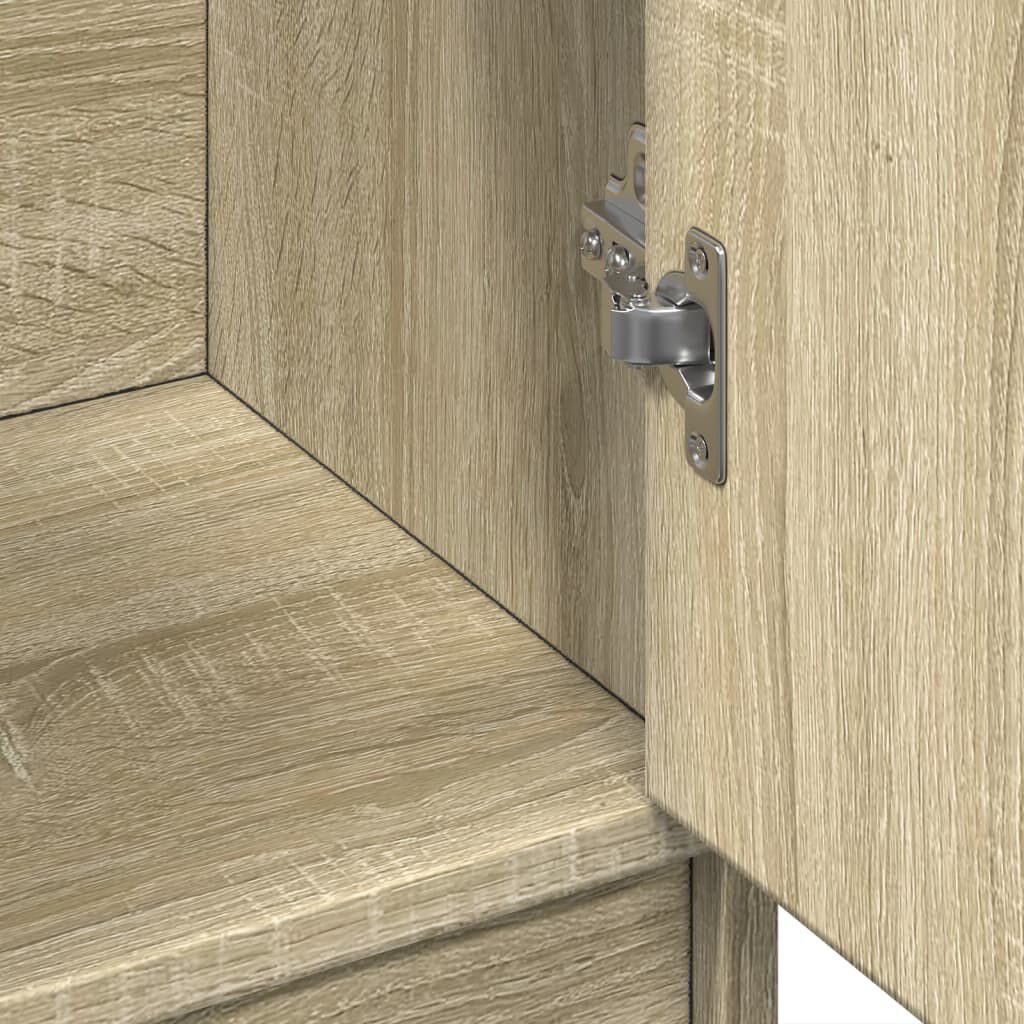 vidaXL Ντουλάπι Νιπτήρα Sonoma Δρυς 63x29x55 εκ. Επεξεργασμένο Ξύλο