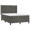 vidaXL &Kappa;&rho;&epsilon;&beta;ά&tau;&iota; Boxspring &mu;&epsilon; &Sigma;&tau;&rho;ώ&mu;&alpha; & LED &Sigma;&kappa;. &Gamma;&kappa;&rho;&iota; 140x190&epsilon;&kappa;. &Beta;&epsilon;&lambda;&omicron;ύ&delta;&iota;&nu;&omicron;