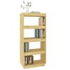 vidaXL Βιβλιοθήκη/Διαχωριστικό Χώρου 60x35x135 εκ. Μασίφ Ξύλο Πεύκου