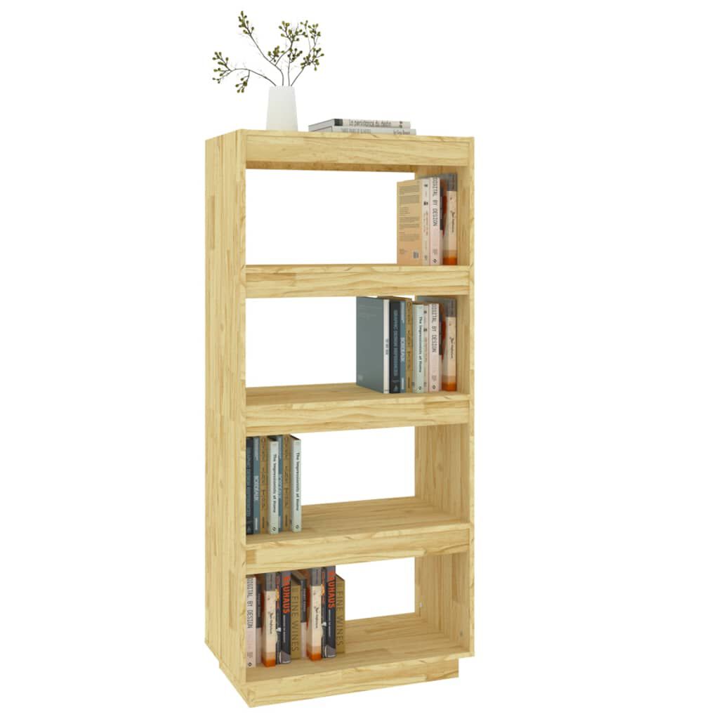 vidaXL Βιβλιοθήκη/Διαχωριστικό Χώρου 60x35x135 εκ. Μασίφ Ξύλο Πεύκου