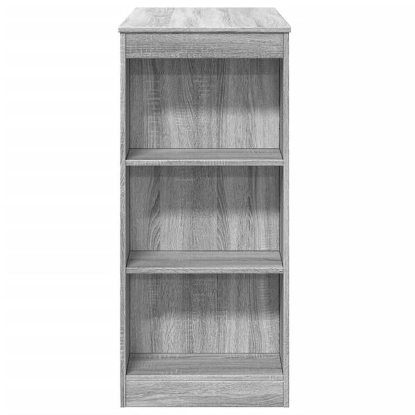 vidaXL Τραπέζι Μπαρ Γκρι Sonoma 95x47x103,5 εκ. από Επεξεργ. Ξύλο
