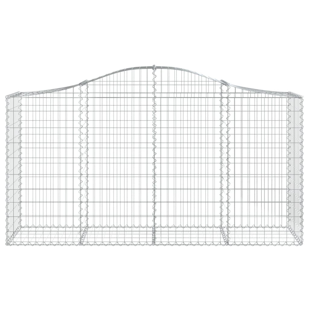 vidaXL Συρματοκιβώτια Τοξωτά 20 τεμ. 200x50x100/120 εκ. Γαλβαν. Ατσάλι