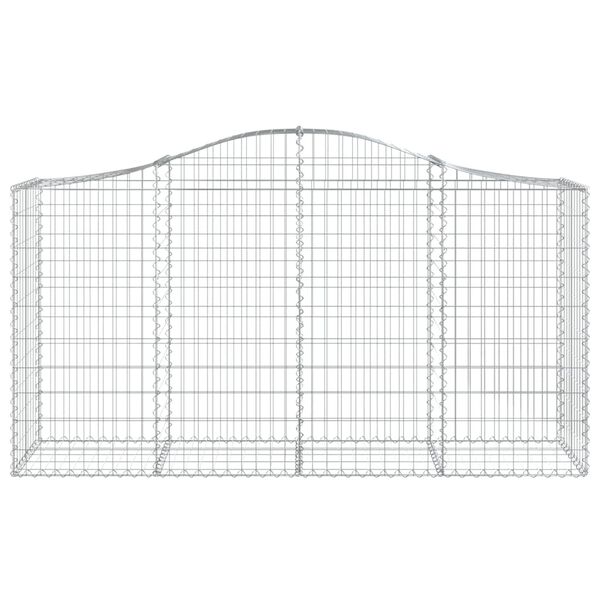 vidaXL Συρματοκιβώτια Τοξωτά 20 τεμ. 200x50x100/120 εκ. Γαλβαν. Ατσάλι