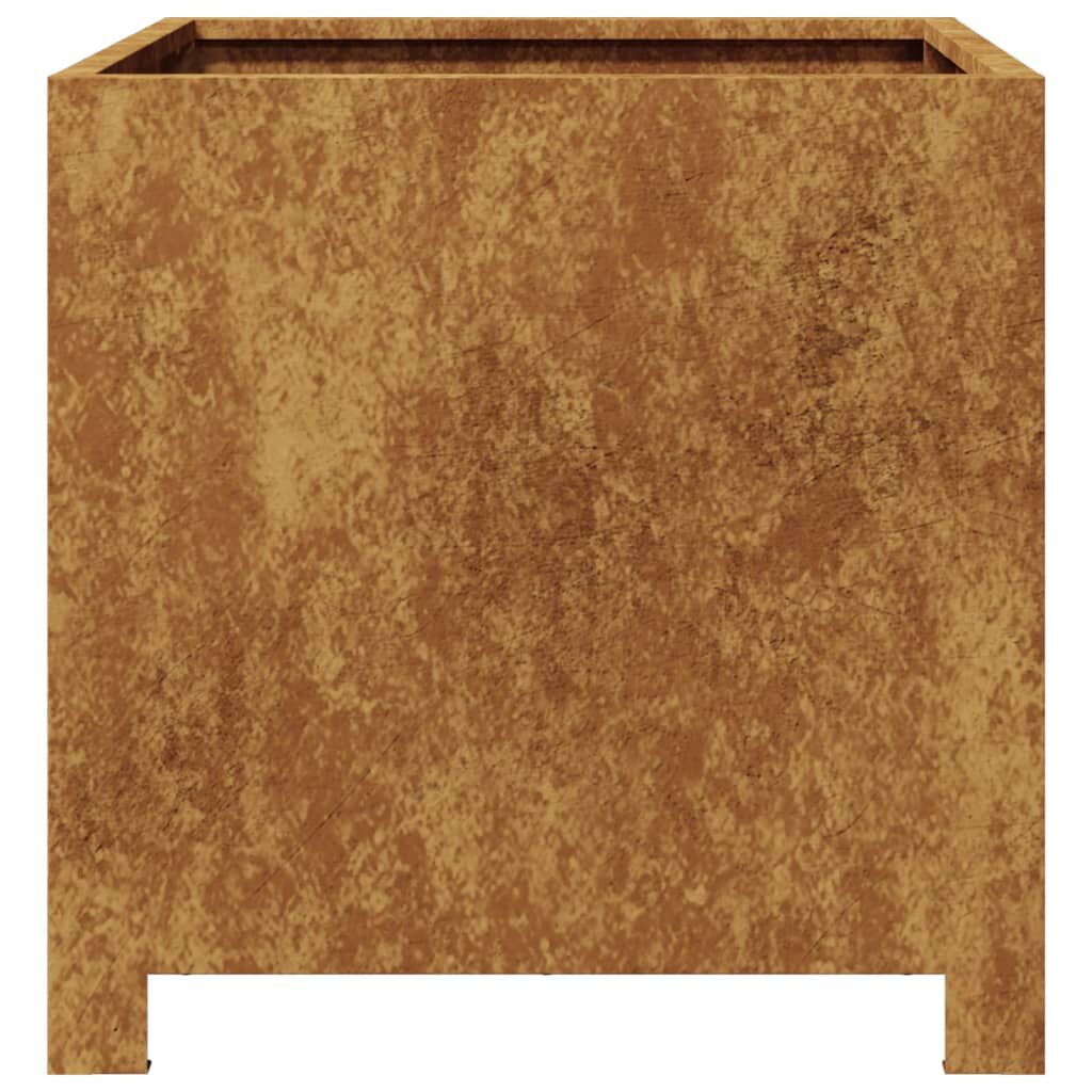 vidaXL Ζαρντινιέρα Κήπου 40x40x40 εκ. Ατσάλι σκληρυθέν στον αέρα