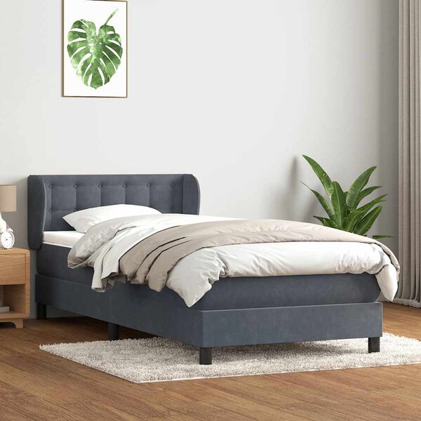 vidaXL &Kappa;&rho;&epsilon;&beta;ά&tau;&iota; Boxspring &mu;&epsilon; &Sigma;&tau;&rho;ώ&mu;&alpha; &Sigma;&kappa;&omicron;ύ&rho;&omicron; &Gamma;&kappa;&rho;&iota; 100x210 &epsilon;&kappa;. &Beta;&epsilon;&lambda;&omicron;ύ&delta;&iota;&nu;&omicron;