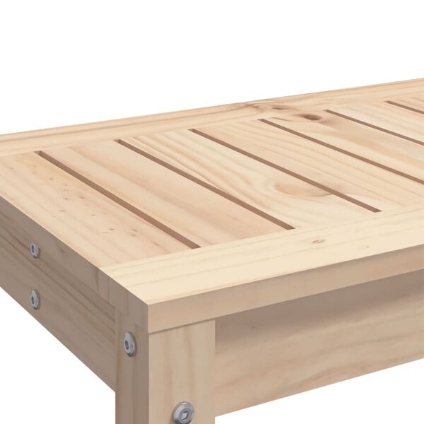 vidaXL Παγκάκι Κήπου 82,5 x 35 x 45 εκ. από Μασίφ Ξύλο Πεύκου